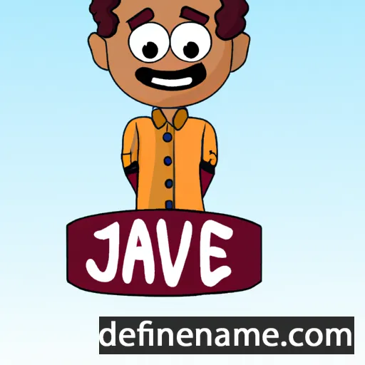 cartoon of the name Javed