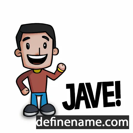 cartoon of the name Javi