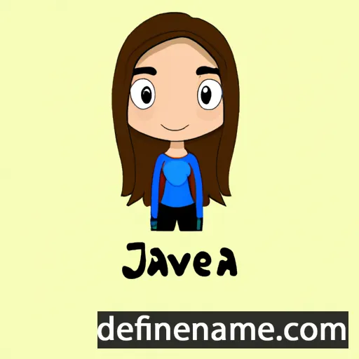 cartoon of the name Javiera