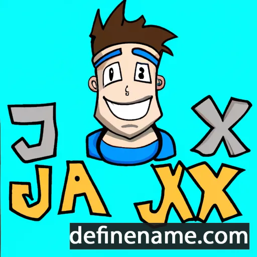 cartoon of the name Jax