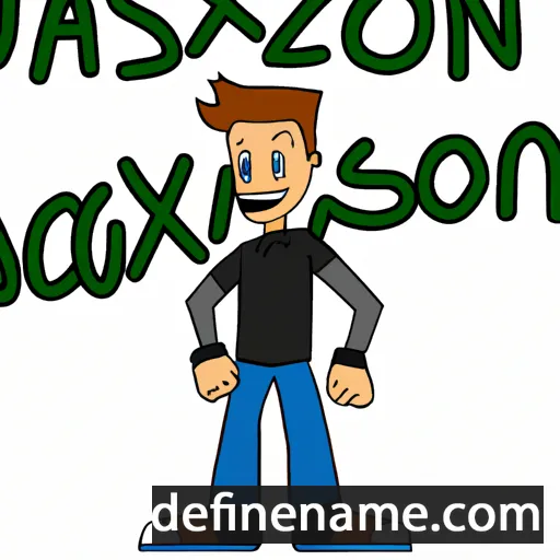 cartoon of the name Jaxson