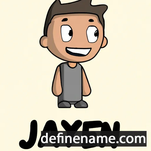 cartoon of the name Jayden