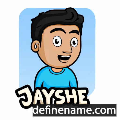 cartoon of the name Jayesh