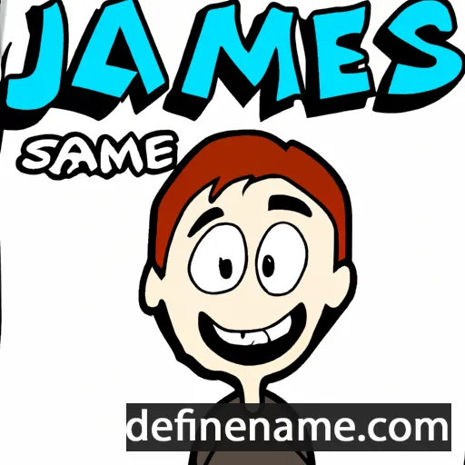 cartoon of the name Jaymes