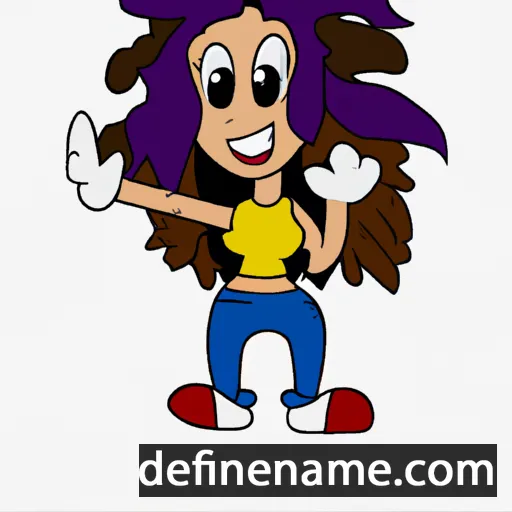 cartoon of the name Jazmín