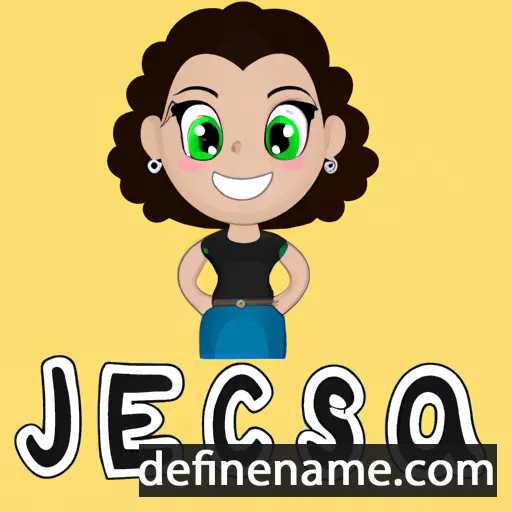 cartoon of the name Jéssica