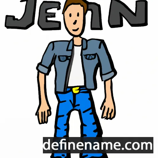 cartoon of the name Jean