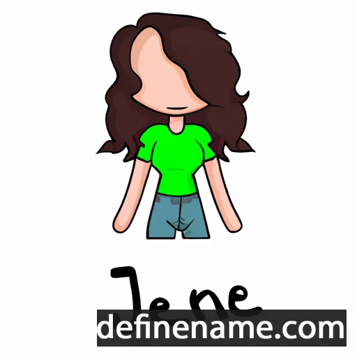 cartoon of the name Jeanine