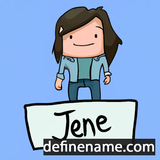 cartoon of the name Jeanne