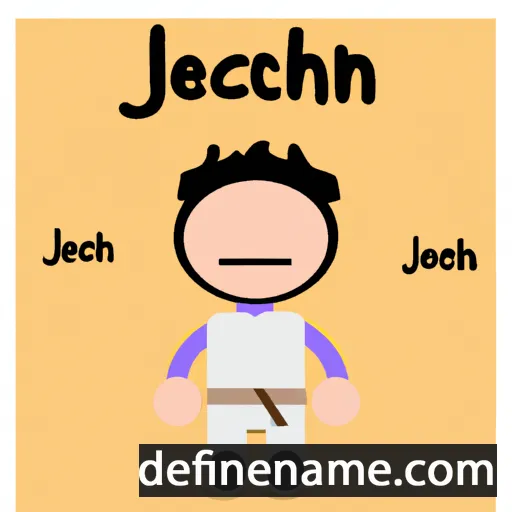 cartoon of the name Jeconiah