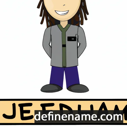 cartoon of the name Jedidiah