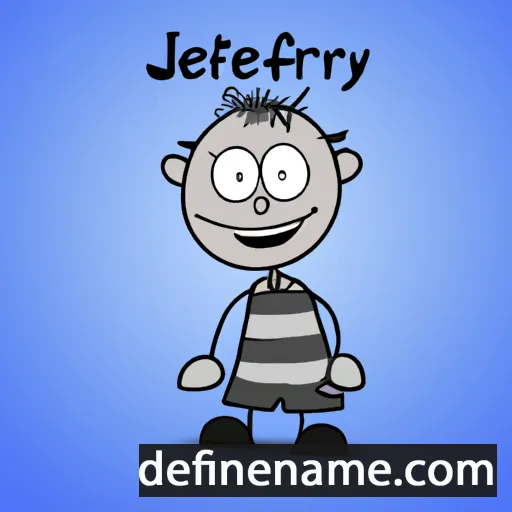 cartoon of the name Jeffery