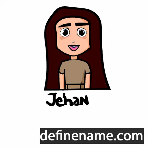 cartoon of the name Jehan