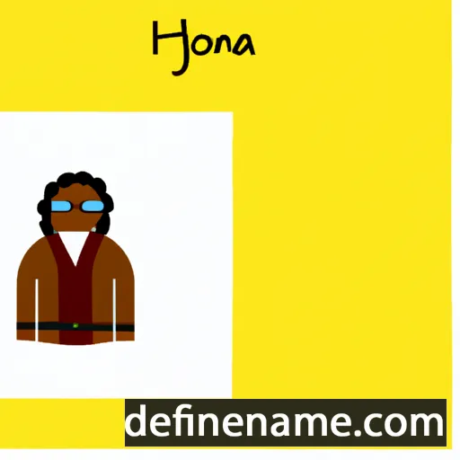 cartoon of the name Jehona