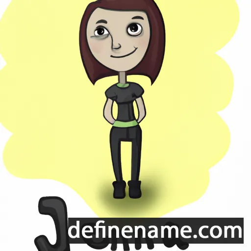 cartoon of the name Jeļena