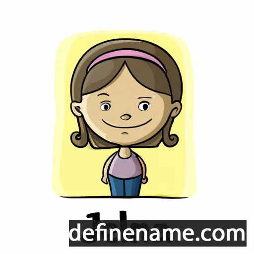 cartoon of the name Jelena