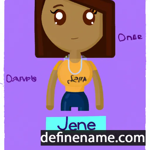 cartoon of the name Jenae