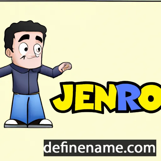 cartoon of the name Jenaro