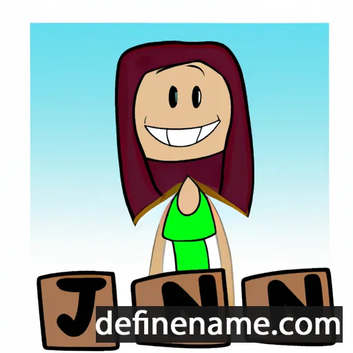 cartoon of the name Jenci