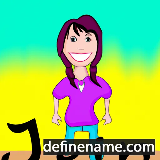 cartoon of the name Jeni