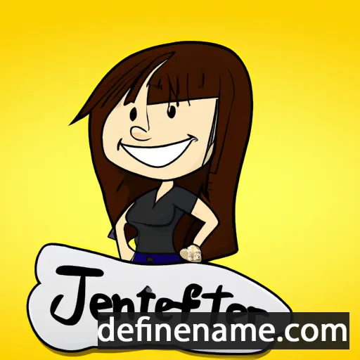 cartoon of the name Jenifer