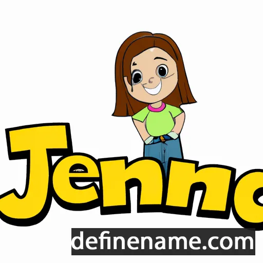 cartoon of the name Jennica