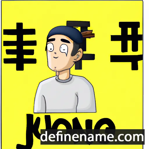 cartoon of the name Jeong-Ho