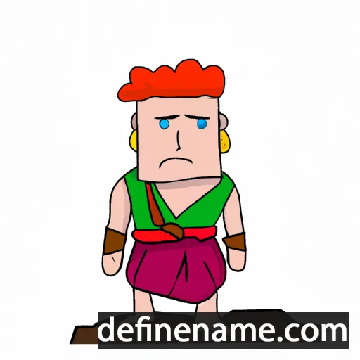 cartoon of the name Jeptha