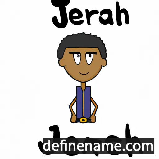 cartoon of the name Jeriah