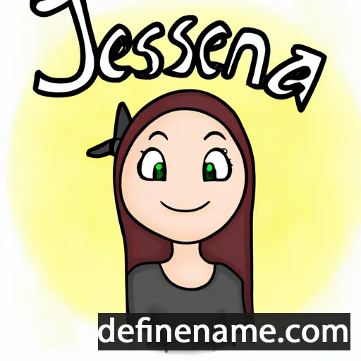 cartoon of the name Jesenia