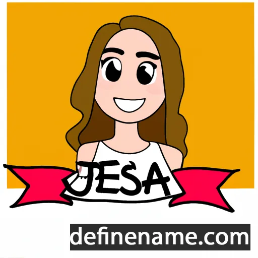 cartoon of the name Jessa