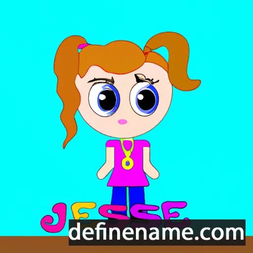 cartoon of the name Jessye