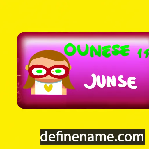 cartoon of the name Jeunesse