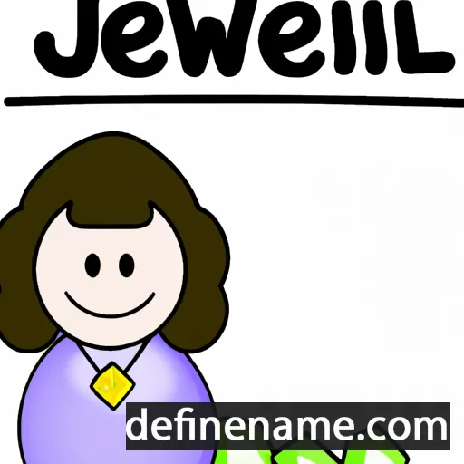 cartoon of the name Jewell