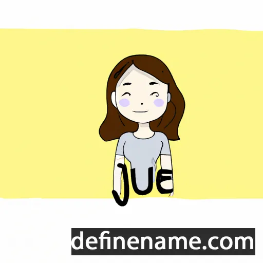 cartoon of the name Ji-Eun