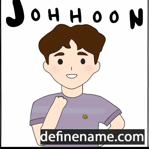 cartoon of the name Ji-Hoon