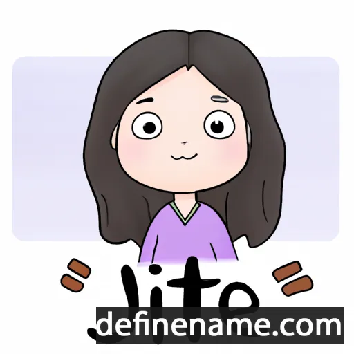 cartoon of the name Ji-Hye