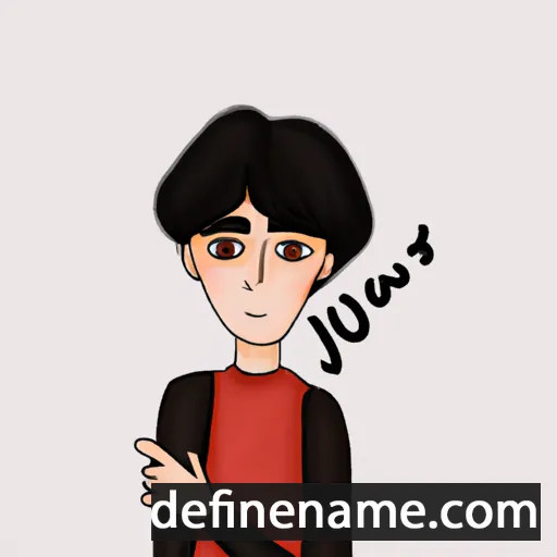 cartoon of the name Ji-Soo