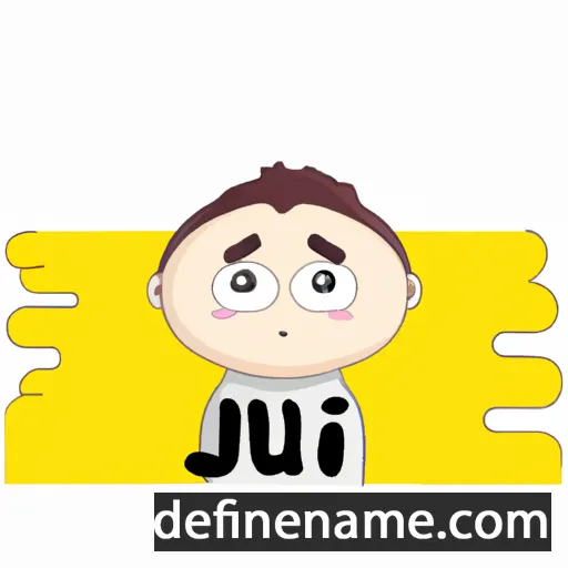 cartoon of the name Ji-U