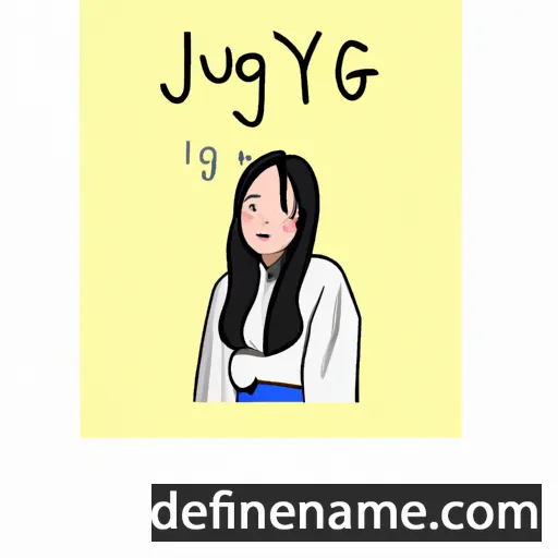 cartoon of the name Ji-Young