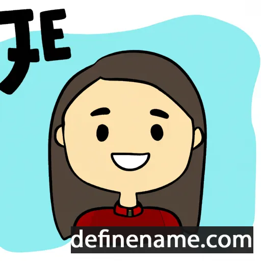 cartoon of the name Jie