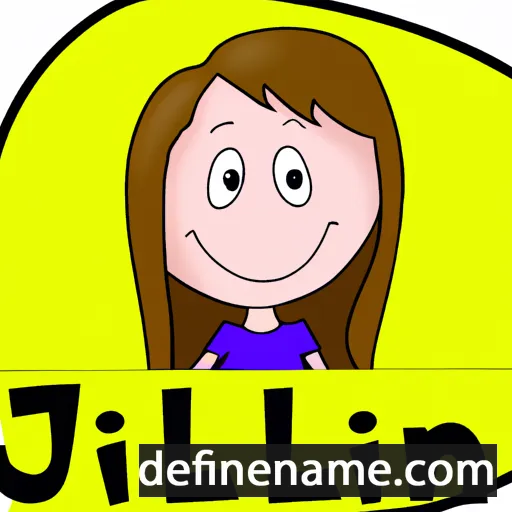 cartoon of the name Jillian