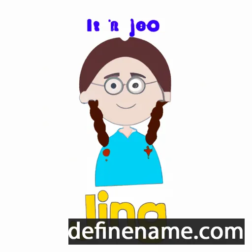 cartoon of the name Jing