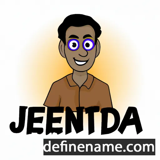 cartoon of the name Jitendra