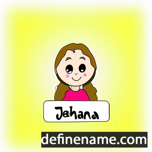 cartoon of the name Jóhanna