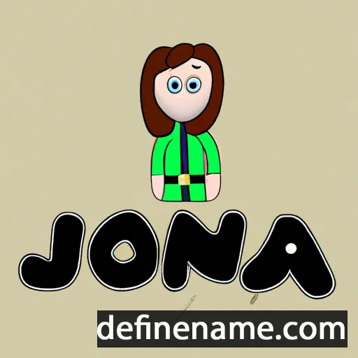 cartoon of the name Jóna