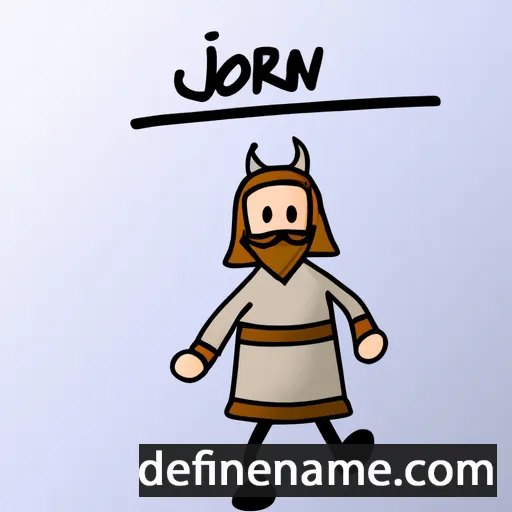 cartoon of the name Jórunnr