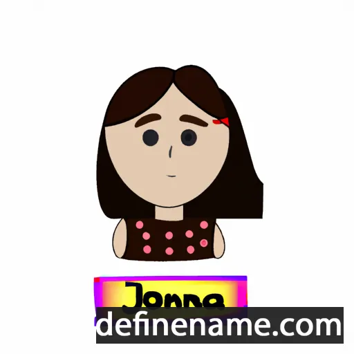 cartoon of the name Joana