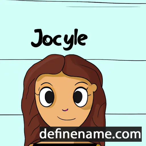 cartoon of the name Jocelyne