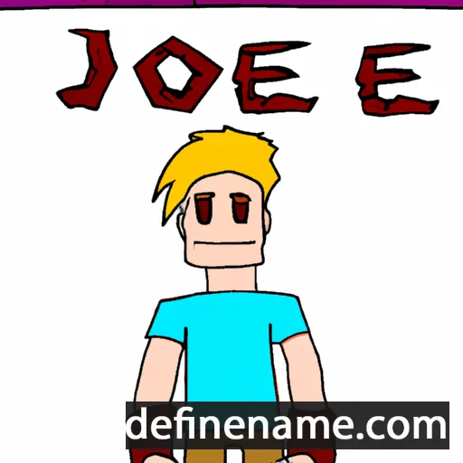 cartoon of the name Joe